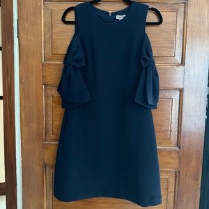 Chelsea 28 Navy Shoulder Bow dress, size 4